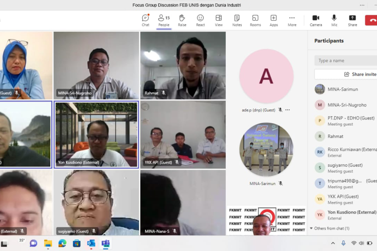 Focus Group Discussion FEB UNIS dengan Dunia Industri